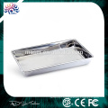 China wholesale rectangle stainless steel serving plate, easy cleaning tattoo mayo tray, cheap items 4cm stainless steel tray